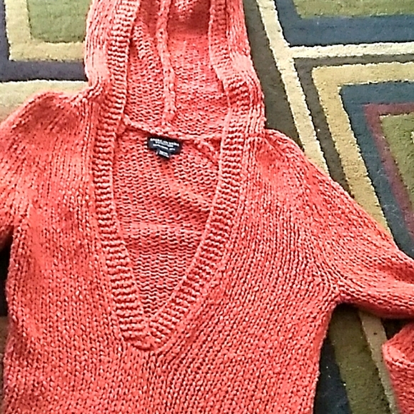 Old Navy Green Chunky Hooded Sweater EUC - Picture 6 of 12